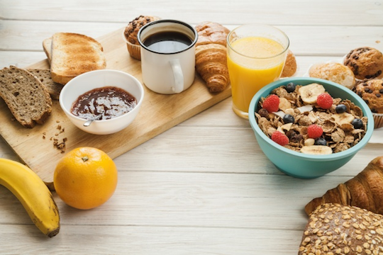 Un buen desayuno.