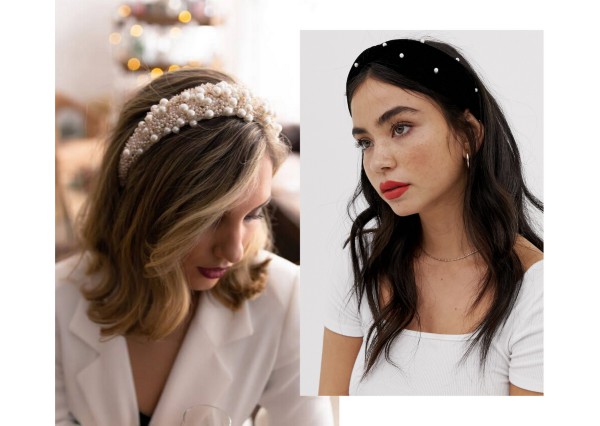 Diademas con perlas. Pïnterest.