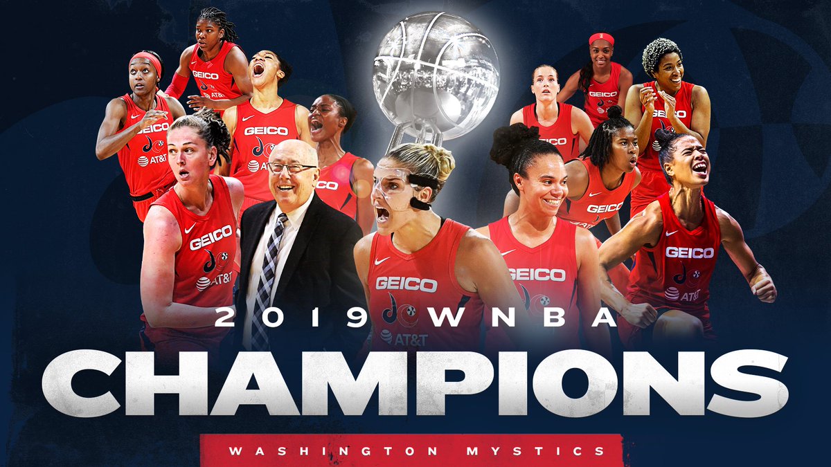 Washington Mystics champions. / RRSS