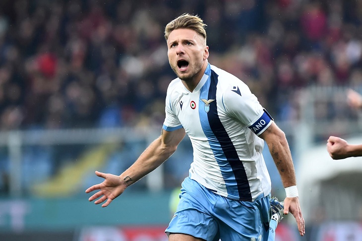 Ciro Immobile, jugador de Lazio en la Serie A