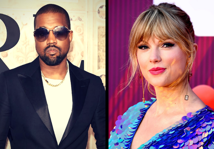 Kanye West, rapero; y Taylor Swift, cantante. RR SS.