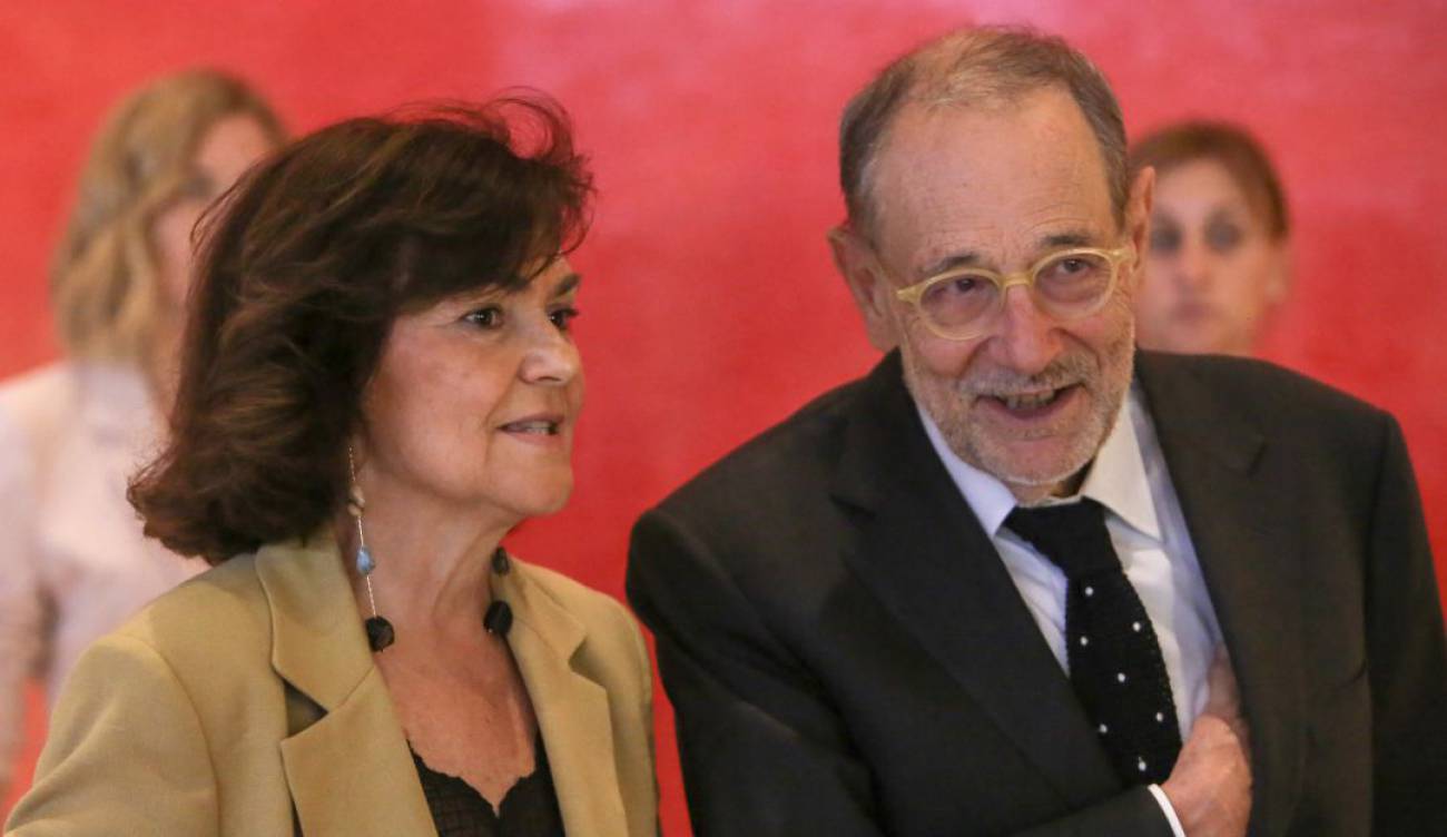 Carmen Calvo y Javier Solana. / Cadena Ser