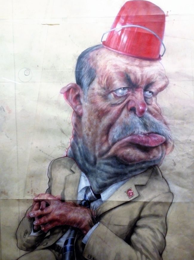 Erdogan, presidente de Turquía - Premio Lápiz Alado de Oro 2017 /  Frank Hoppman