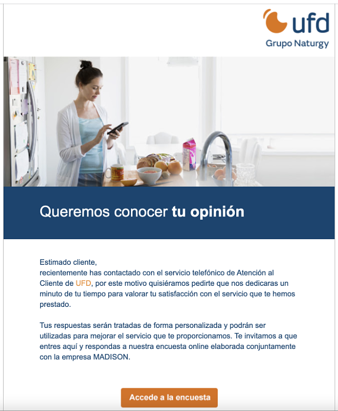 Comunicación de UFD (Naturgy). / Mundiario