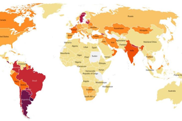 <p>Hoy Argentina está peor que la India, comparado por millón de habitantes. La Nacion. Agencias Reuters y AFP</p>
