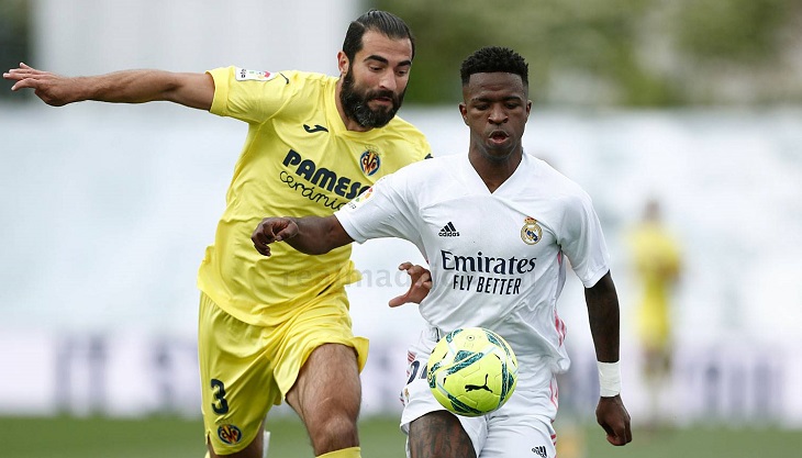 Vinícius Jr. no ganó un solo mano a mano en todo el partido. realmadrid.com