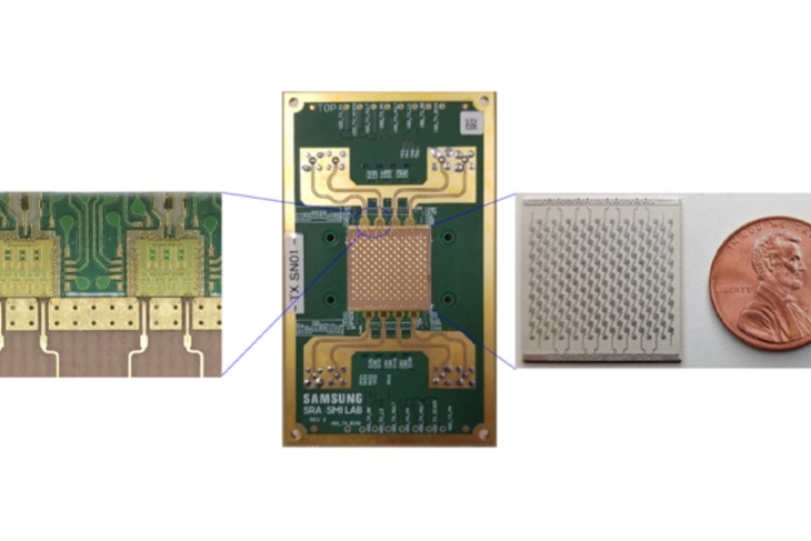 El transmisor prototipo utilizado en el experimento 6G de Samsung. Samsung.