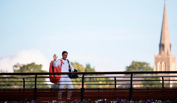 Roger Federer, tenista suizo y máximo ganador de Wimbledon - Twitter