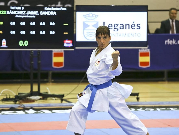 Sandra Sánchez, Récord Guinness en victorias consecutivas en karate. /  Twitter
