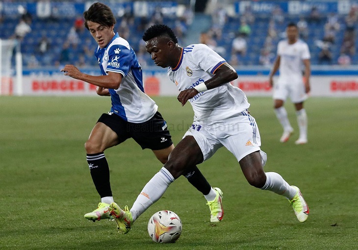 Vinícius Jr. anota ante Alavés.. realmadrid.com