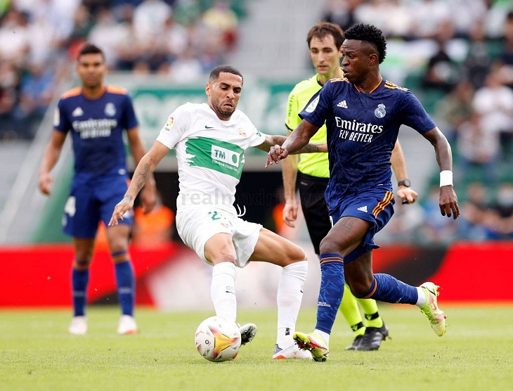 Vinicius lució desequilibrante y ya es amo y señor de la banda izquierda. / realmadrid.com
