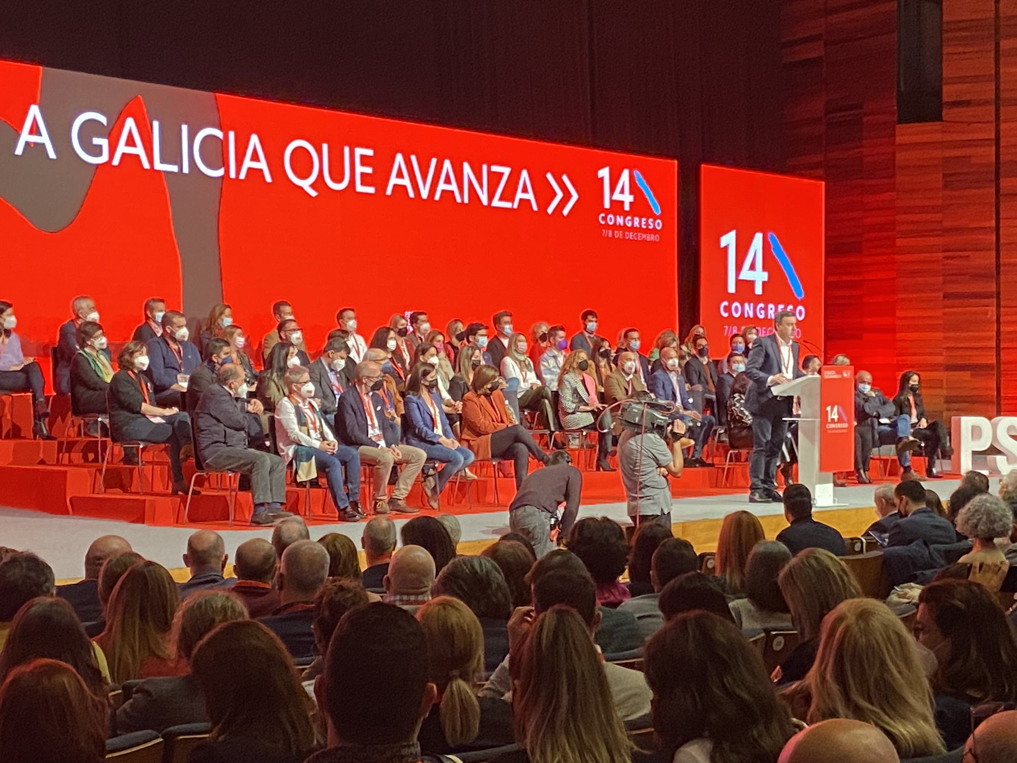 Valentín González Formoso en la clausura del congreso del PSdeG - PSOE. / Mundiario