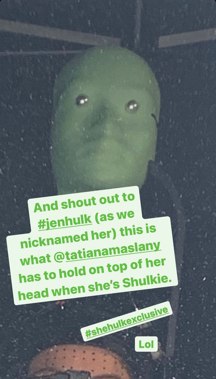 Imagen filtrada de She-Hulk publicada por Ginger Gonzaga. / RRSS.