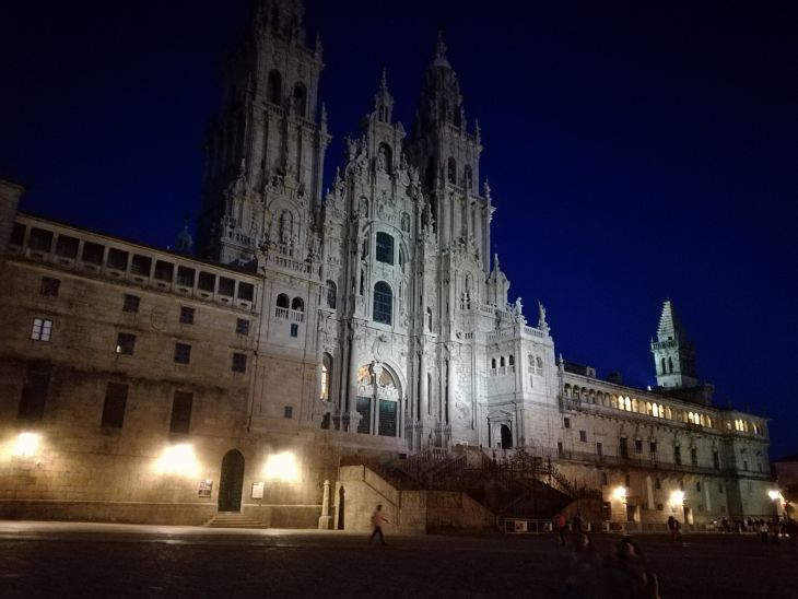 Fachada Obradoiro restaurada. JRB.