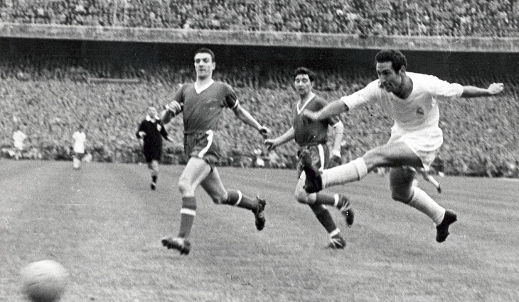 Su velocidad y capacidad goleadora le hizo merecedor del apodo la Galerna del Cantábrico. / realmadrid.com