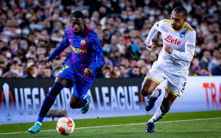 Ousmane Dembélé no desaprovechó los minutos y aportó muchísimo en ataque. / Dani Aznar - fcbarcelona.es