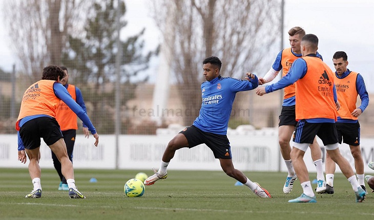 Rodrygo está completamente recuperado y seguramente será un fijo en el encuentro. / Antonio Villalba - realmadrid.com