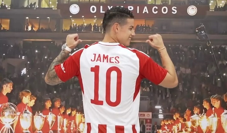 James Rodríguez, ya es jugador del Olympiakos de Grecia - Antena 2