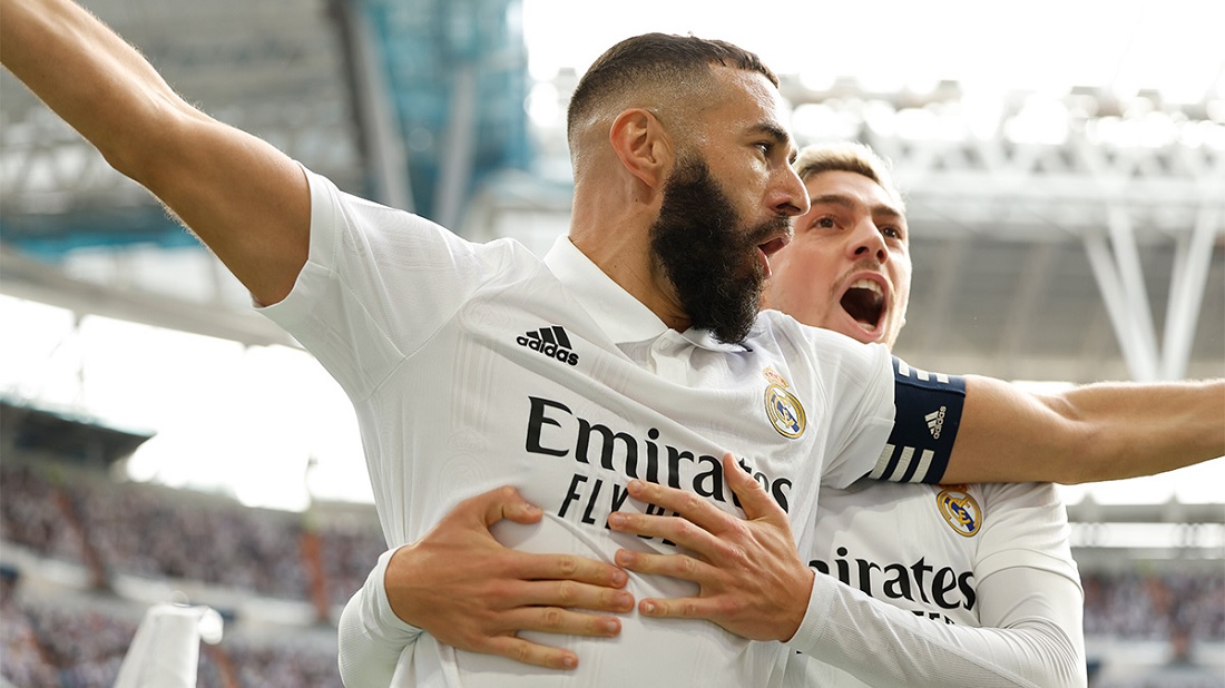 Benzema y el pajarito Valverde fueron los líderes del ataque merengue en el Clásico. / @realmadrid