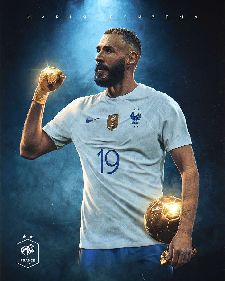 Karim Benzema con el Balón de Oro.. @equipedefrance