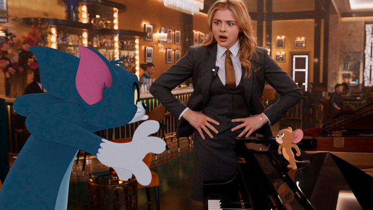 Chloë Grace Moretz junto a Tom y Jerry. / Warner Animation Group