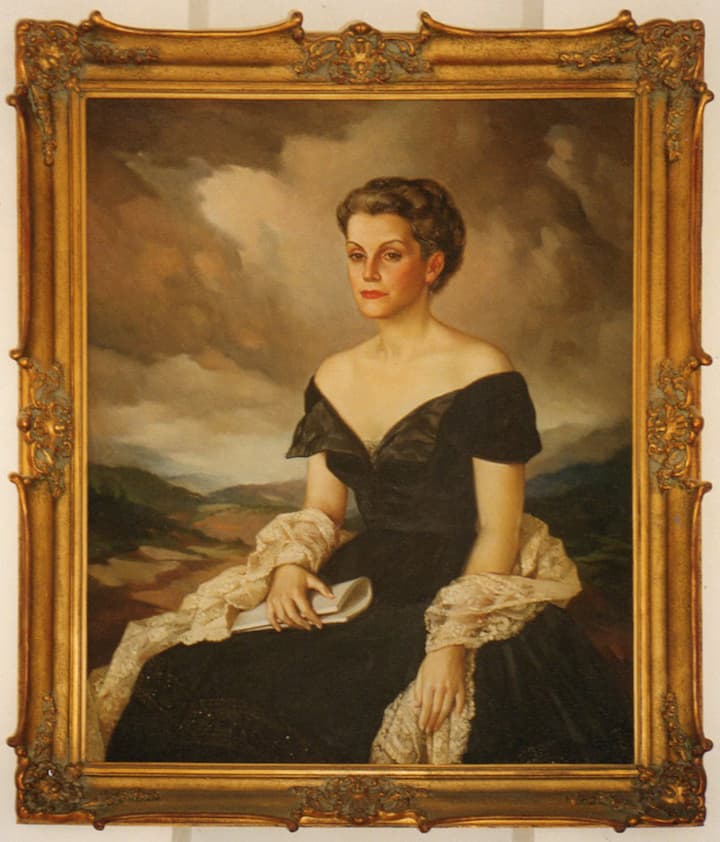 Retrato de la escritora cubana Dulce María Loynaz, óleo sobre lienzo, 1951 / Teodoro Ríos