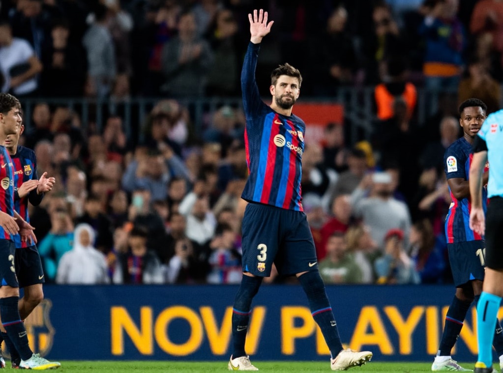 Gerard Piqué, en su último partido profesional..... @FCBarcelona_es