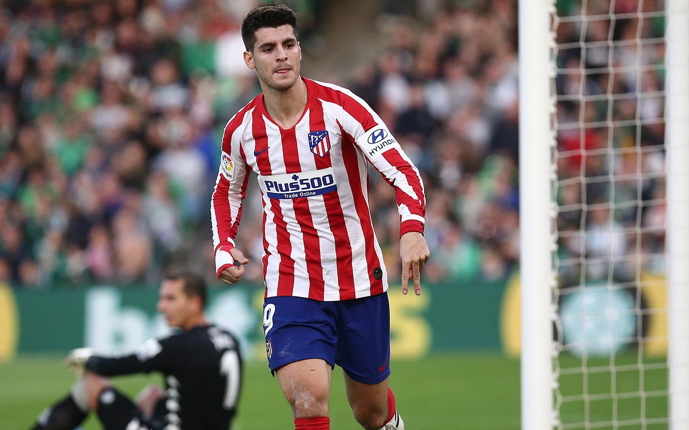 Álvaro Morata en un partido con el Atlético de Madrid. / @AlvaroMorata