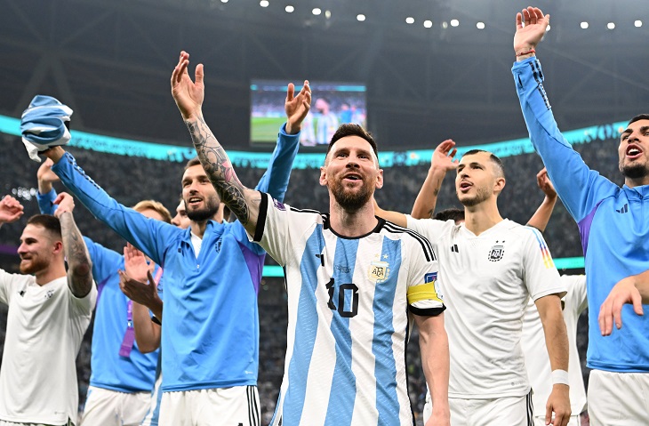 Messi celebra el pase a la final. @fifaworldcup_es