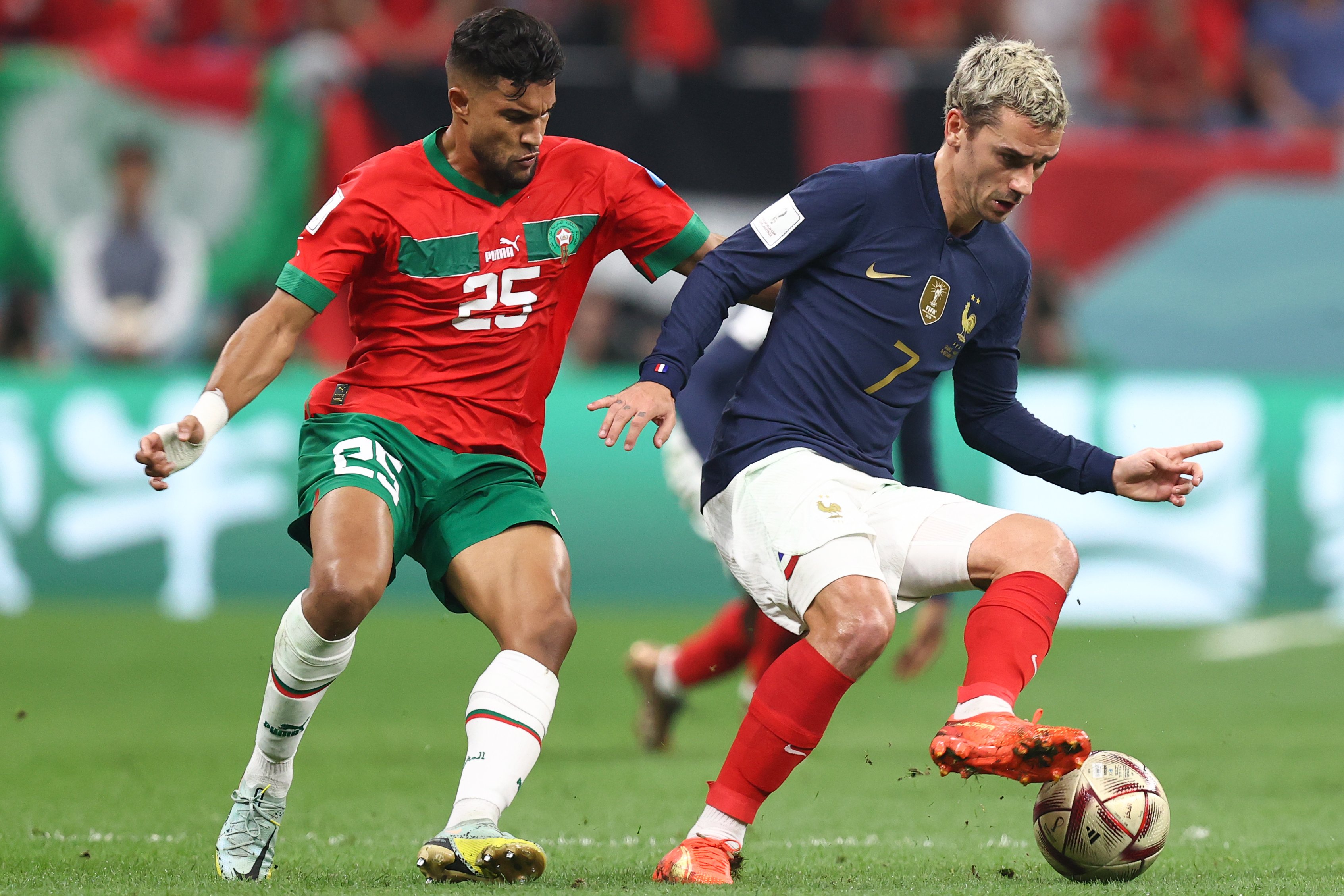 Griezmann, el mejor de Francia entre líneas. / @fifaworldcup_es