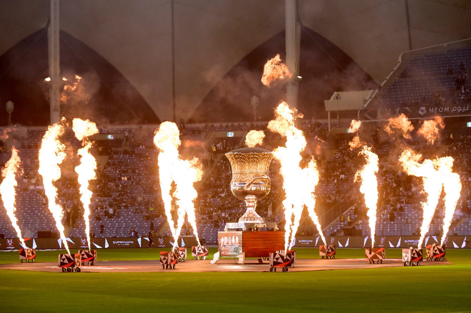 Ceremonia de inauguración de la Supercopa de España en Arabia Saudí. / @rfef