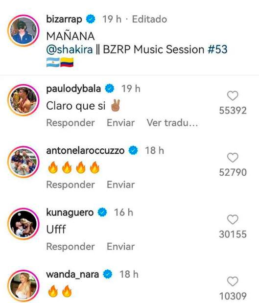 Reacciones al anuncio de la canción