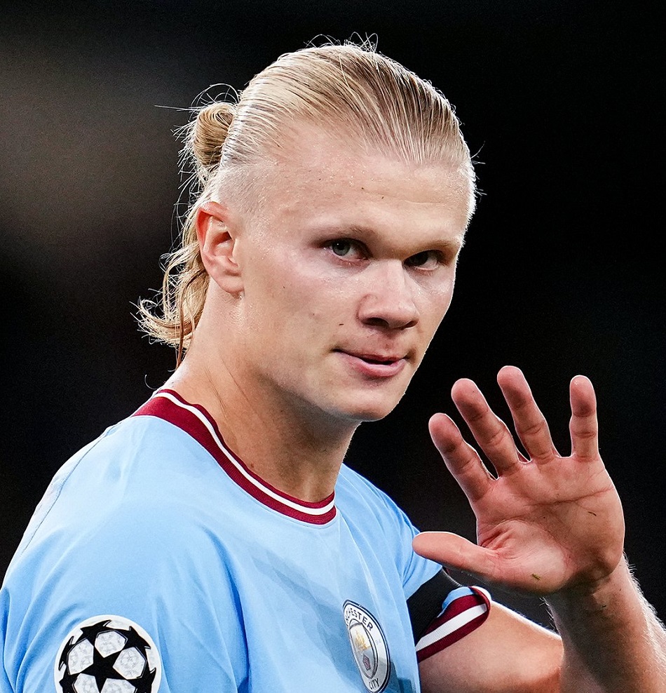 Erling Haaland, delantero del Manchester City. @ChampionsLeague