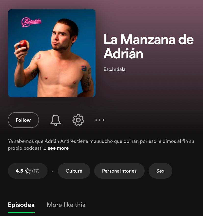 Podcast La Manzana de Adrián. / Spotify