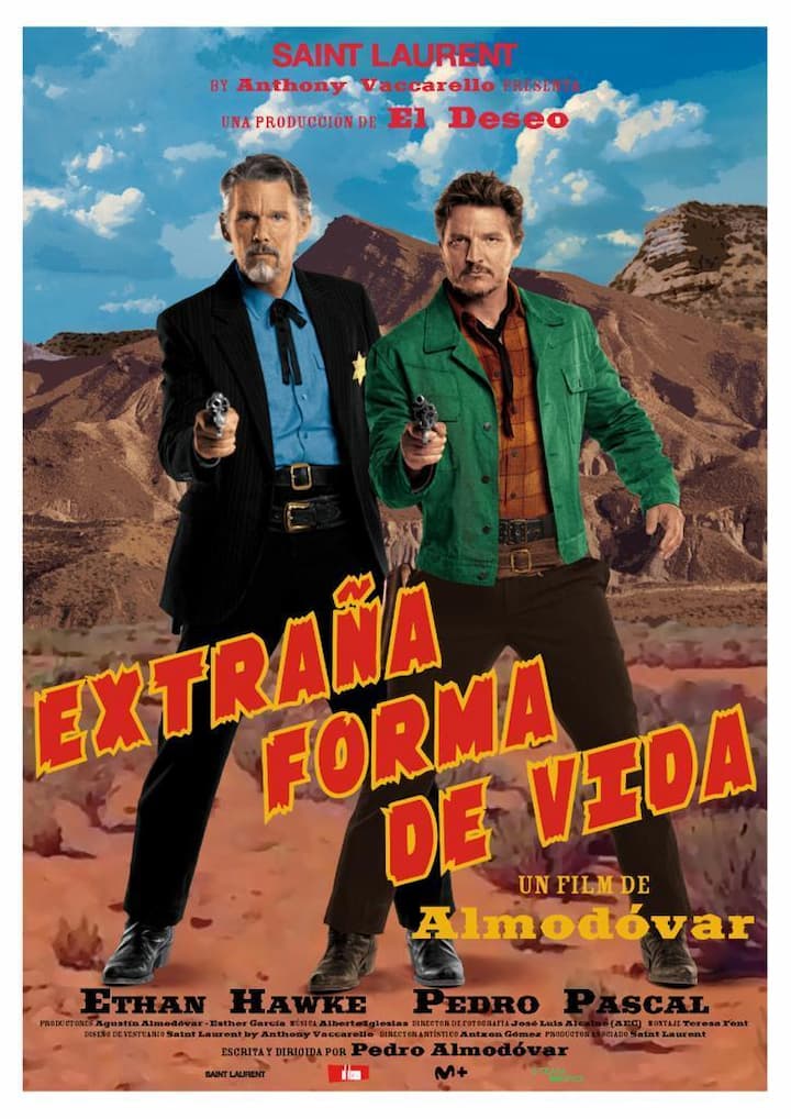 Cartel del Mediometraje Extraña forma de vida, de Pedro Almodóvar  ©El deseo