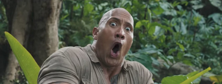 Jumanji, una de las tantas películas de La Roca