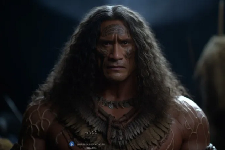 Dwayne Johnson como Maui en el live action de Moana