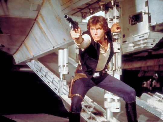 Harrison Ford como Han Solo.