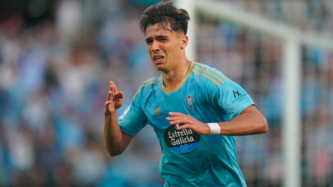 Gabri Veiga celebra con lágrimas el doblete de la permanencia. / @RCCelta