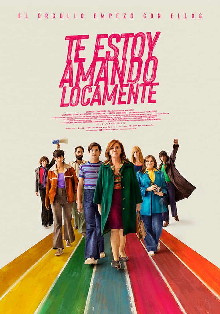 Cartel del filme Te estoy amando locamente -Alejandro Marín