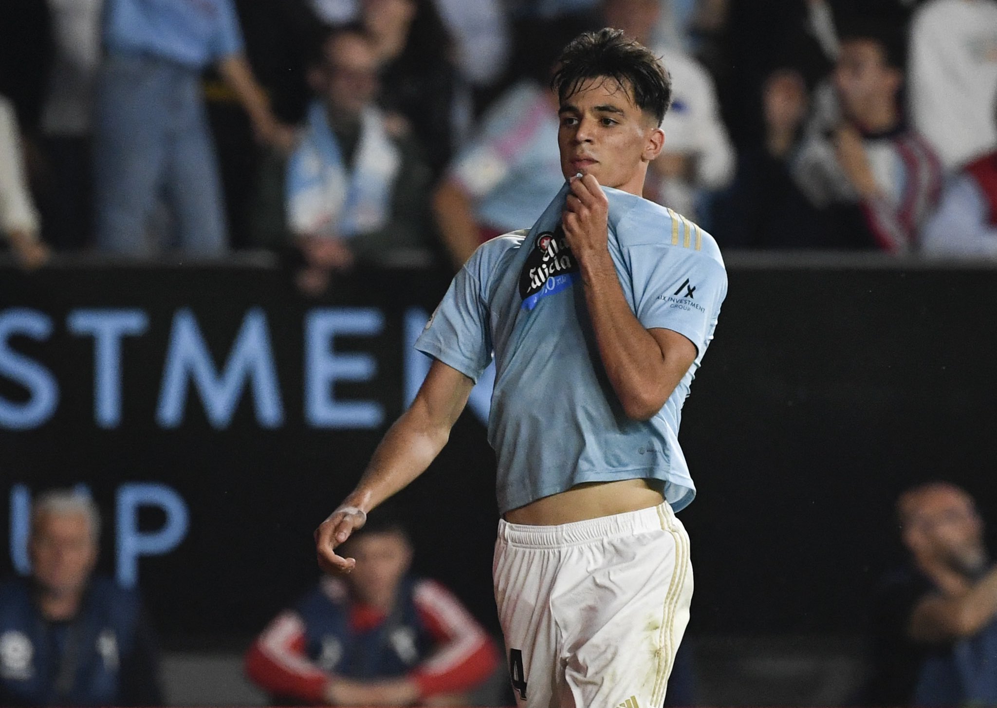 Gabri Veiga en uno de sus últimos partidos con la camiseta del Celta de Vigo. / @Twitter
