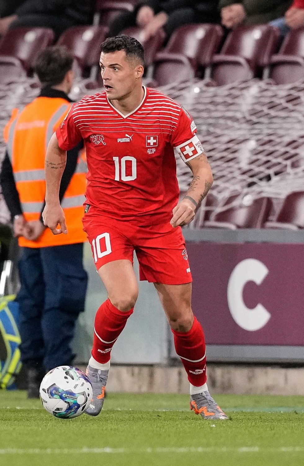 Granit Xhaka, capitán de la selección suiza. / @Twitter