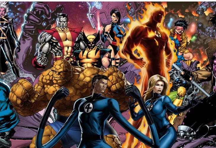 X-Men y los Cuatro Fantásticos. / Marvel.