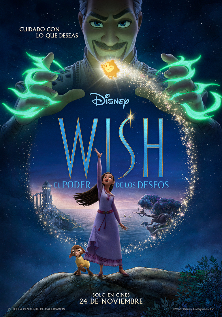 Póster oficial de Wish El poder de los deseos. / Disney
