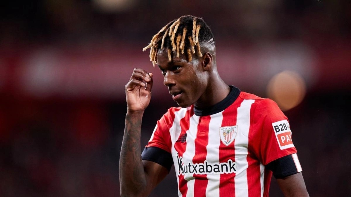 Nico Williams, jugador del Athletic de Bilbao. / @Twitter