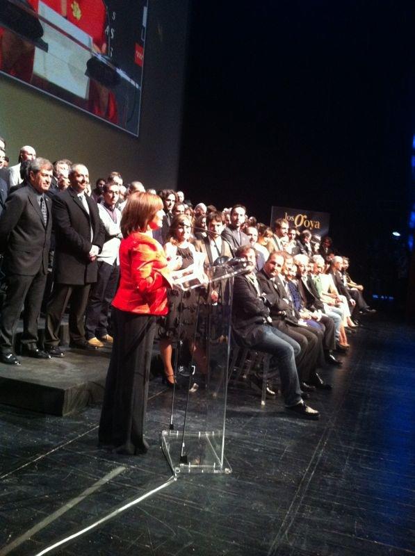 Concha Velasco recibiendo el Premio Goya. / @Twitter