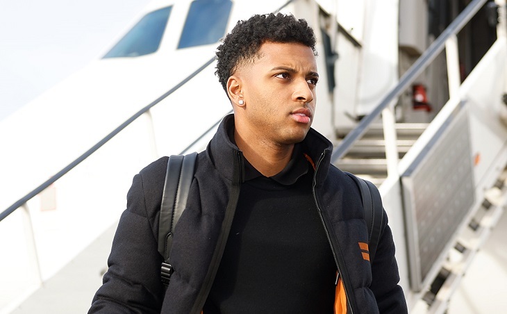 Rodrygo, delantero del Real Madrid. @realmadrid
