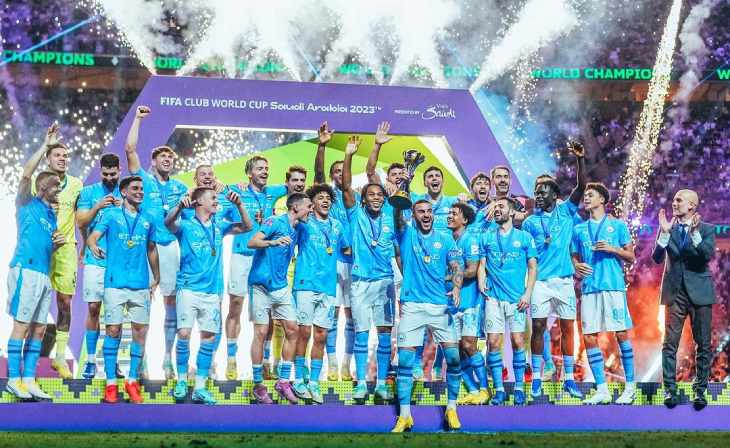 Manchester City celebrando el título del Mundial de Clubes de la FIFA. / @ManCity