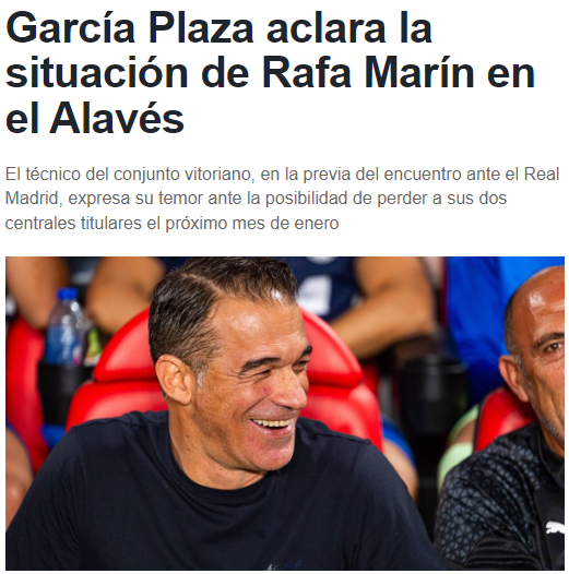 Luis García Plaza, entrenador del Alavés. / Estudio Estadio