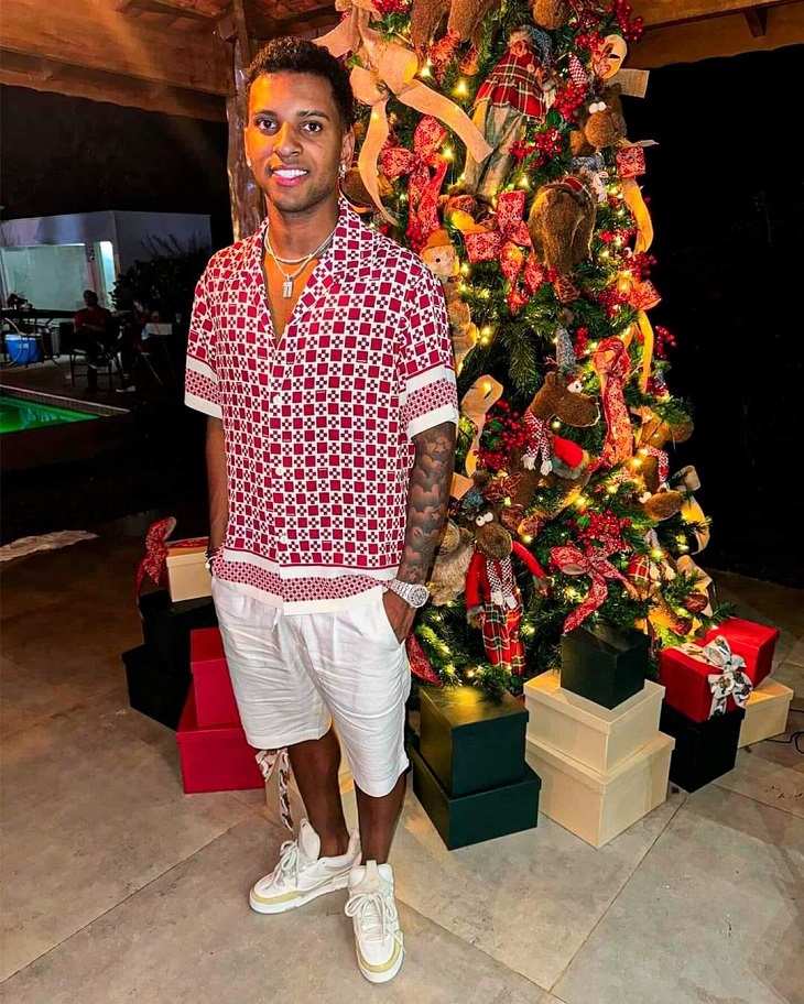 Rodrygo Goes celebrá la Navidad en su casa en Madrid.